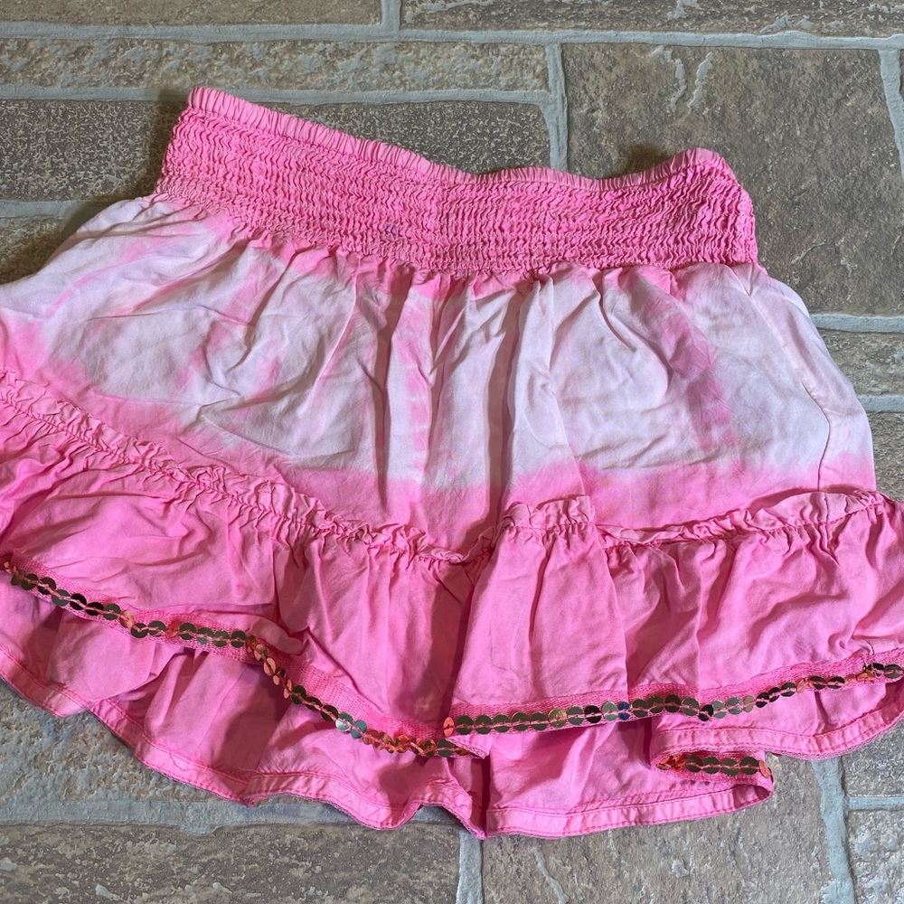 Justice 8 Girls pink skort ombré ruffle